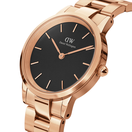 Daniel Wellington Orologio Iconic Link Black Rose Gold
