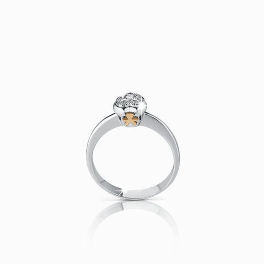 Le Bebé Anello Cuore Con Diamanti