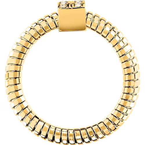 Morellato Anello Dorato a Fascia con Zirconi