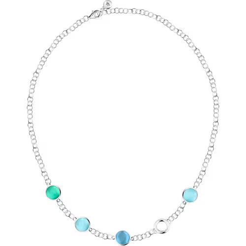 Morellato Collana Venezia Catena con Pietre Azzurre e Blu
