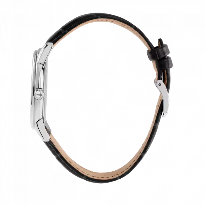 Lucien Rochat Orologio Da Uomo Automatico Iconic In Pelle Nera