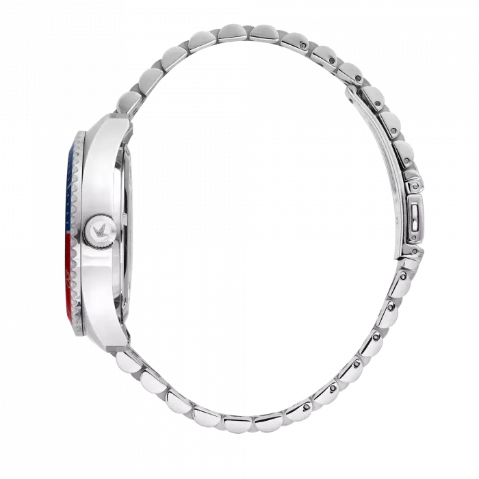 Lucien Rochat Orologio Da Uomo Automatico Léman Blu E Rosso