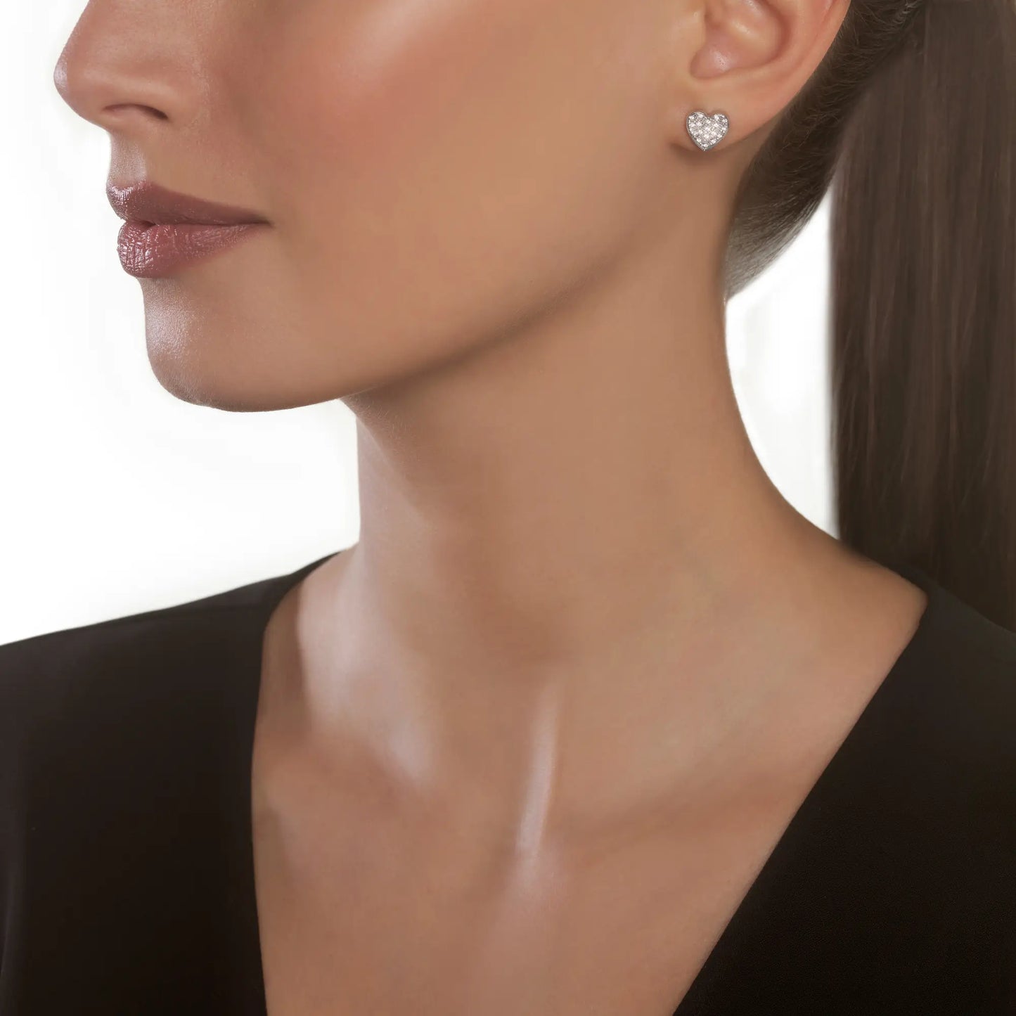 Salvini Orecchini Cuore Con Diamanti