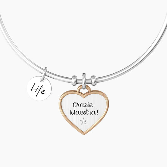 Kidult Bracciale Cuore Grazie Maestra