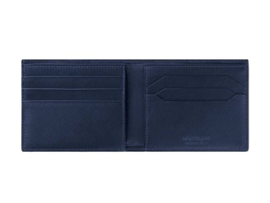 Montblanc Portafoglio 6 Scomparti Meisterstuck Blu 131692