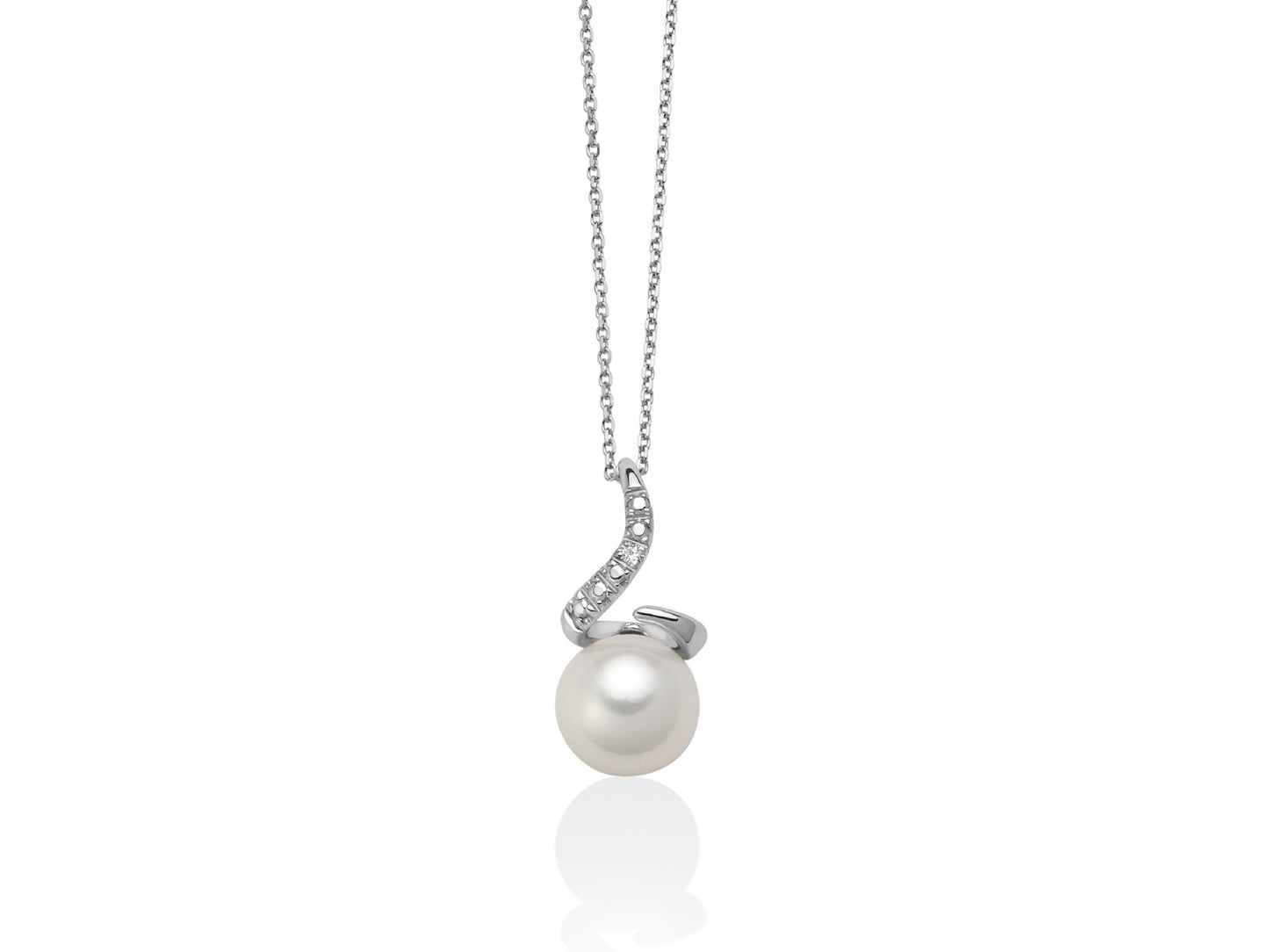 Miluna Collana Con Perla E Diamanti