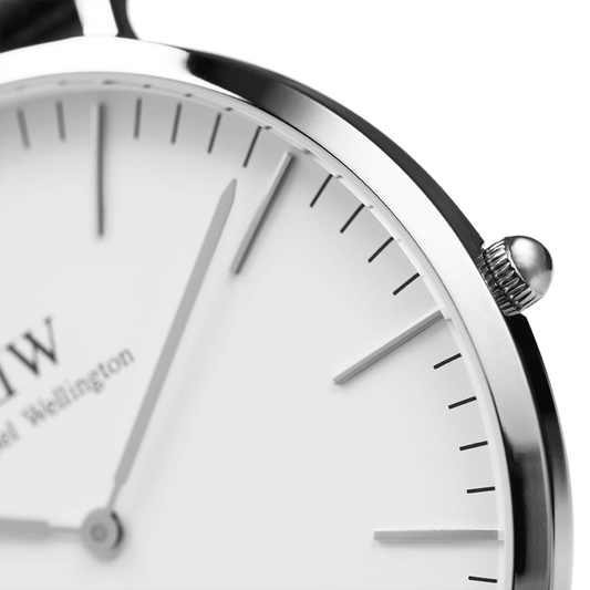 Daniel Wellington Orologio Classic Cornwall Silver Nero