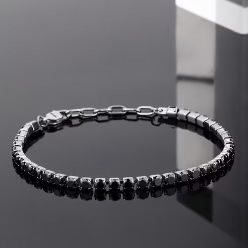 Sector Bracciale Uomo Tennis Con Zirconi Neri SANN45