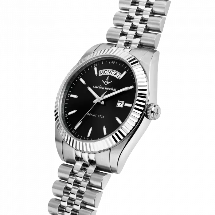 Lucien Rochat Orologio Da Uomo Bienne Nero