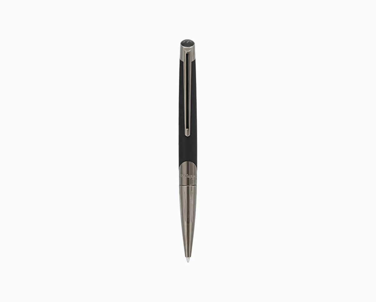 S.T.Dupont Penna A Sfera Gun Metal E Nero Matte