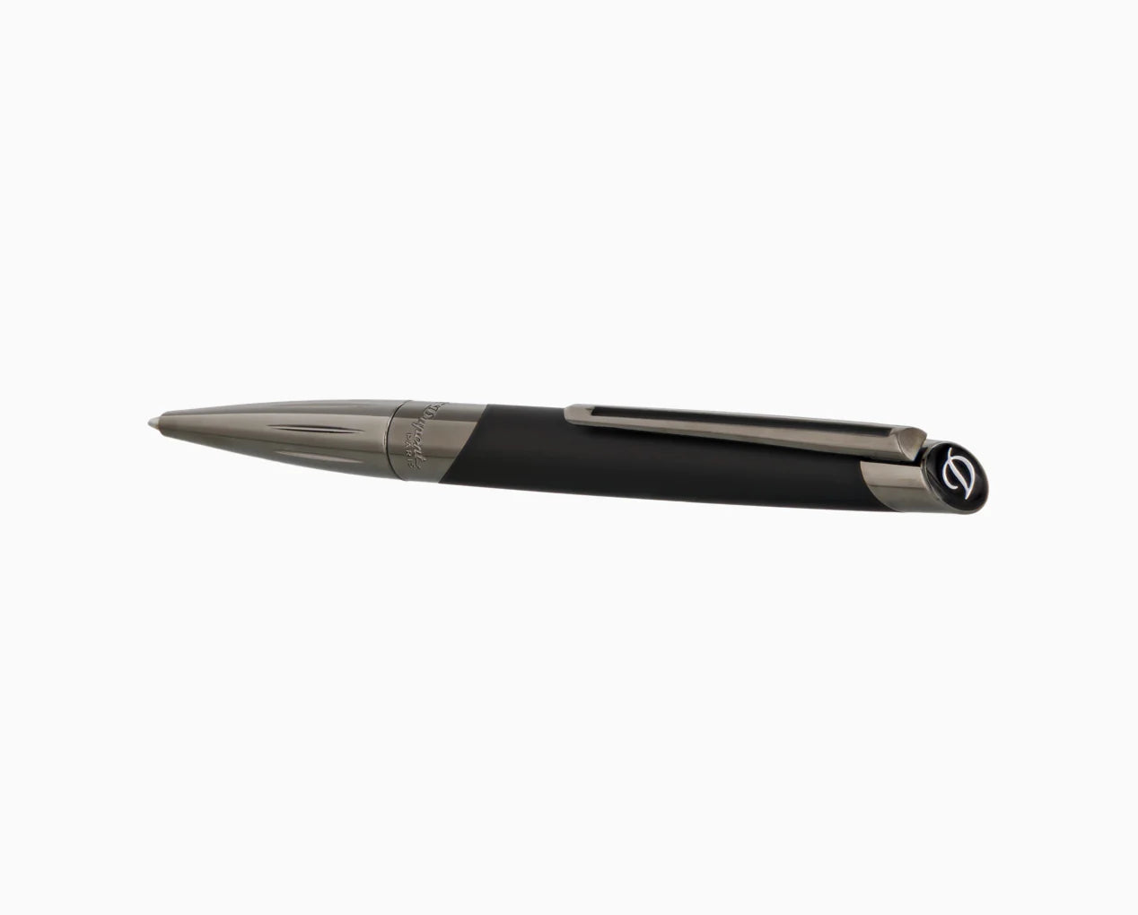 S.T.Dupont Penna A Sfera Gun Metal E Nero Matte