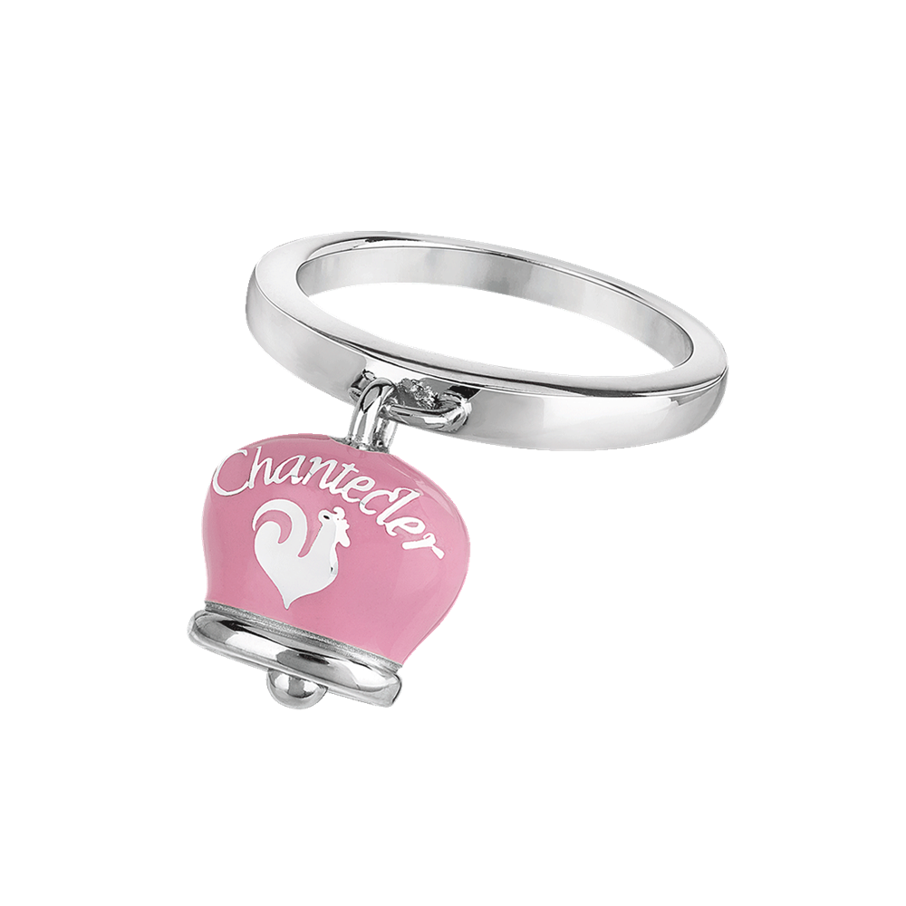 Chantecler Et Voilà Anello Campanella Rosa Con Farfalla