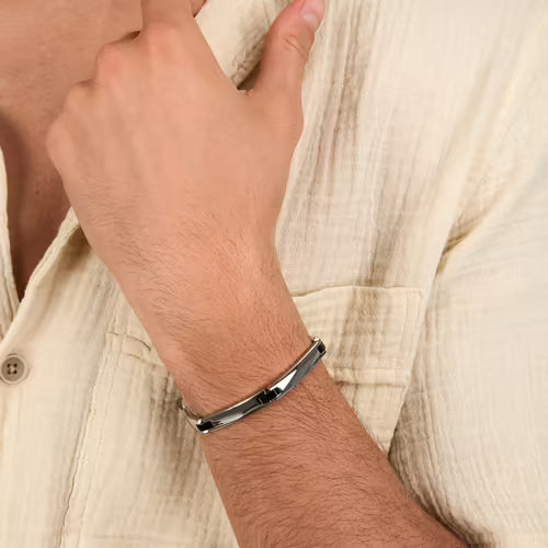 Morellato Bracciale Motown Semirigido con Dettagli Neri