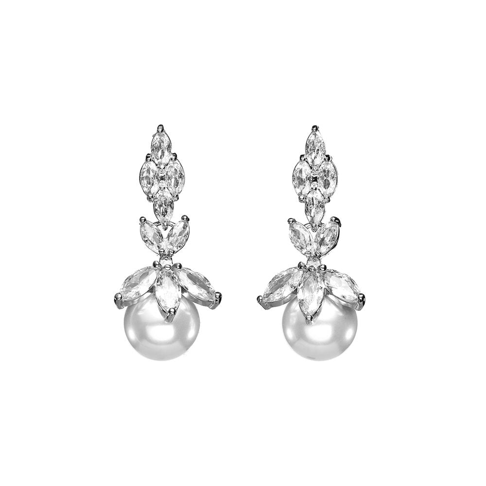Ottaviani Orecchini Fantasia Con Zirconi E Perla