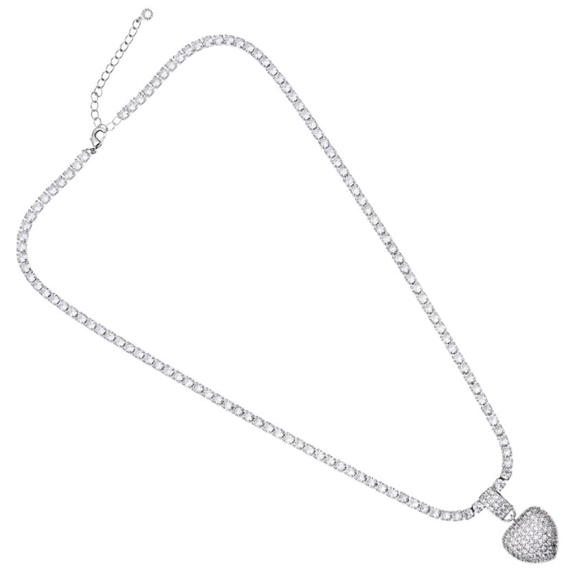 Ottaviani Collana Con Pendente Cuore Con Zirconi