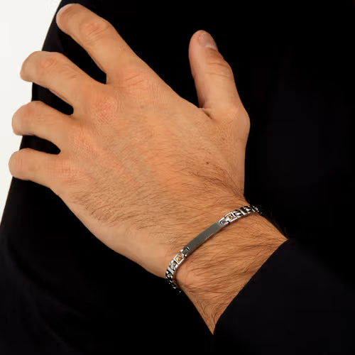 Morellato Bracciale con Targa e Dettagli Dorati