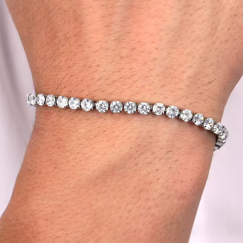 Sector Bracciale Uomo Tennis Con Zirconi Bianchi SANN46