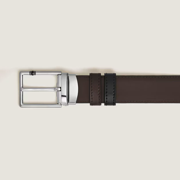 Montblanc Cintura Reversibile 30 mm in Pelle con Fibbia Rettangolare Meisterstück 222373