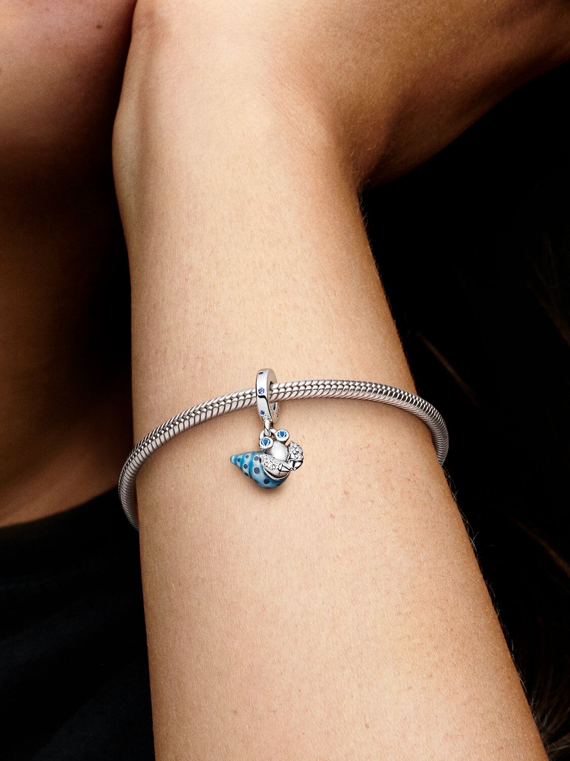 Pandora Charm Pendente Paguro Che Si Illumina Al Buio