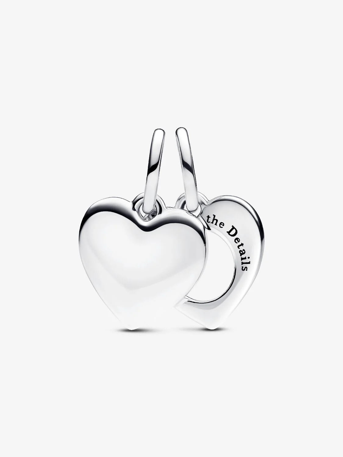 Pandora Charm Cuore con Lente di Ingrandimento da Incidere