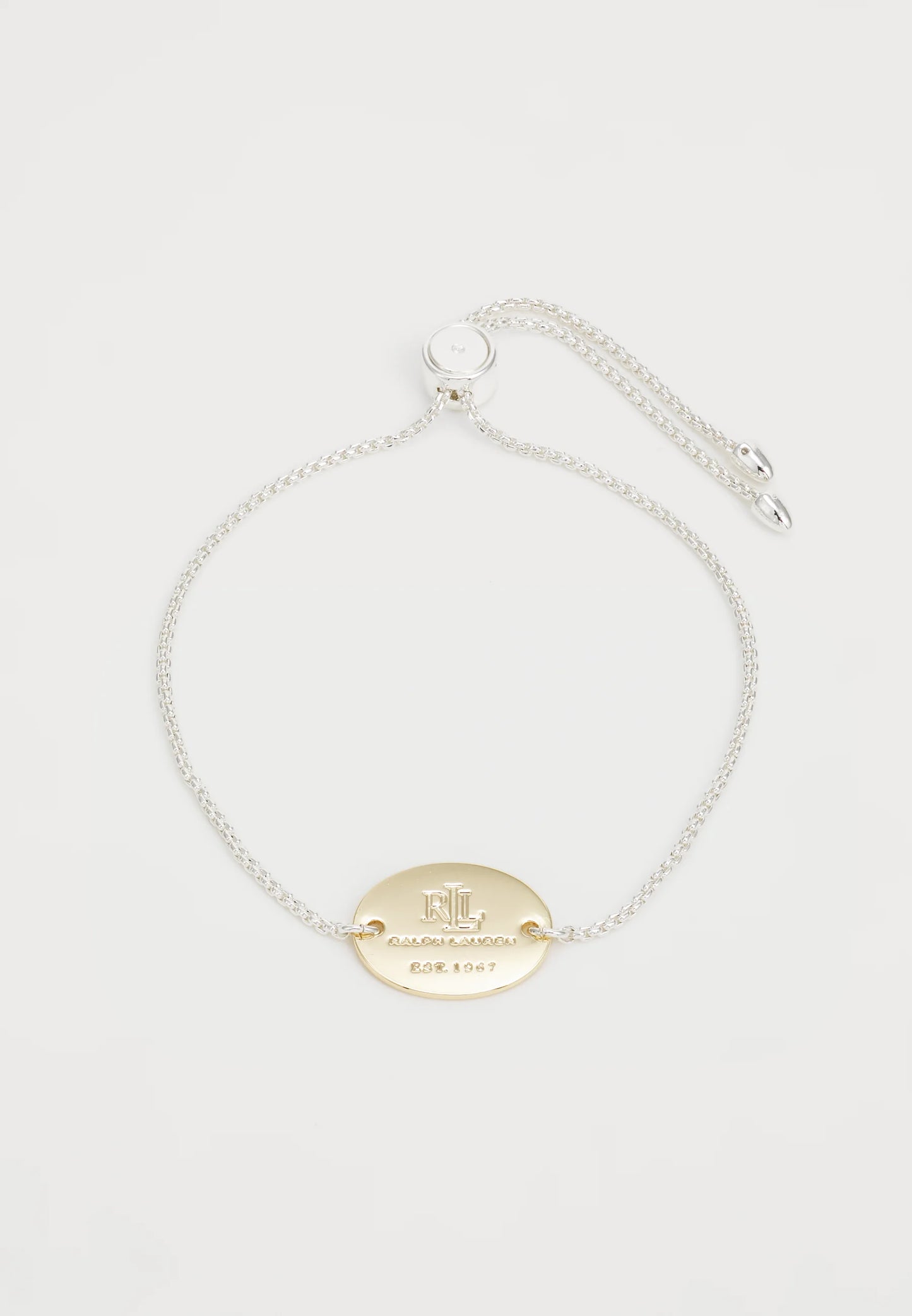 Ralph Lauren Bracciale Con Piastra Ovale Con Logo