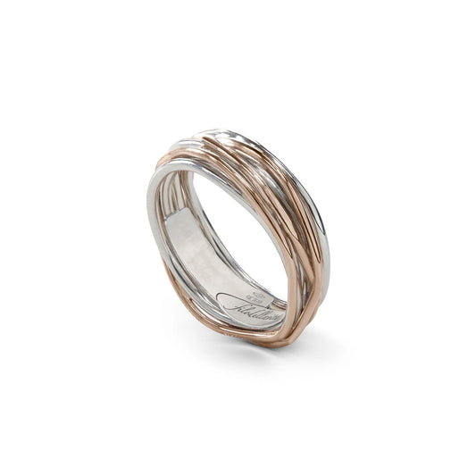 Filo Della Vita By Rubinia 7 Fili In Argento E Oro Rosa