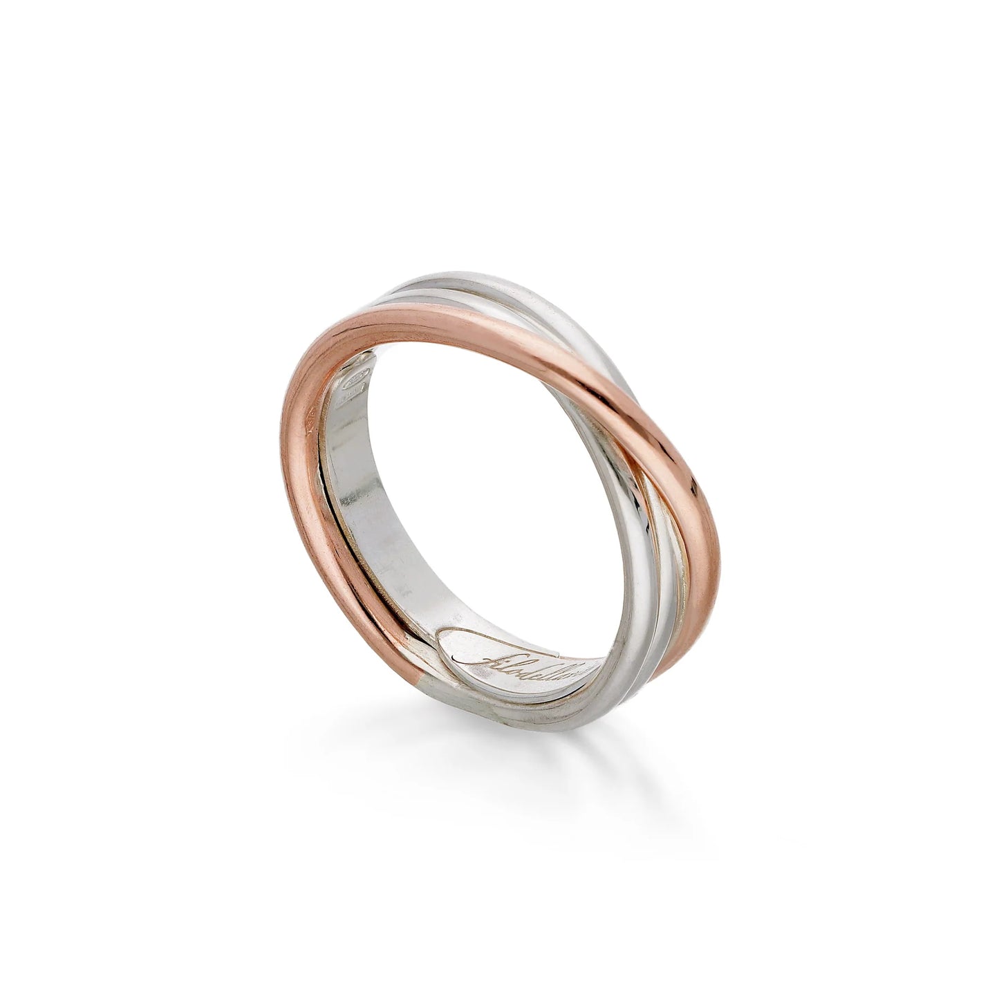 Filo Della Vita By Rubinia 3 Fili In Argento E Oro Rosa