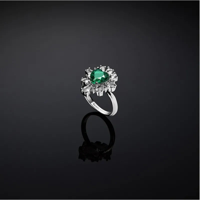 Chiara Ferragni Anello Zircone Verde