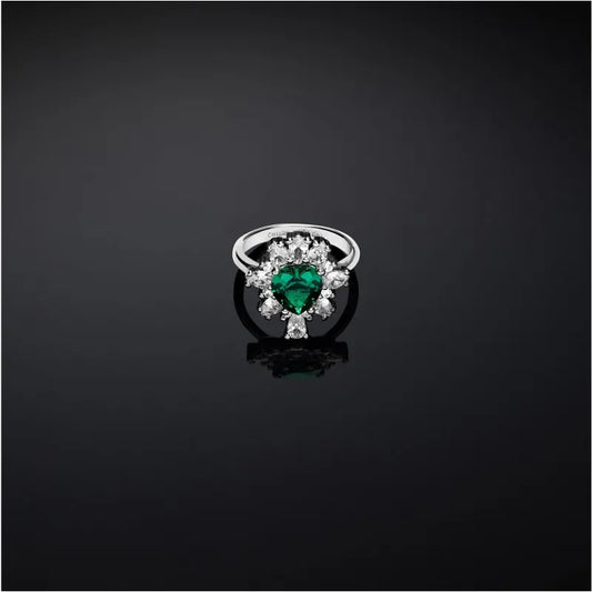 Chiara Ferragni Anello Zircone Verde