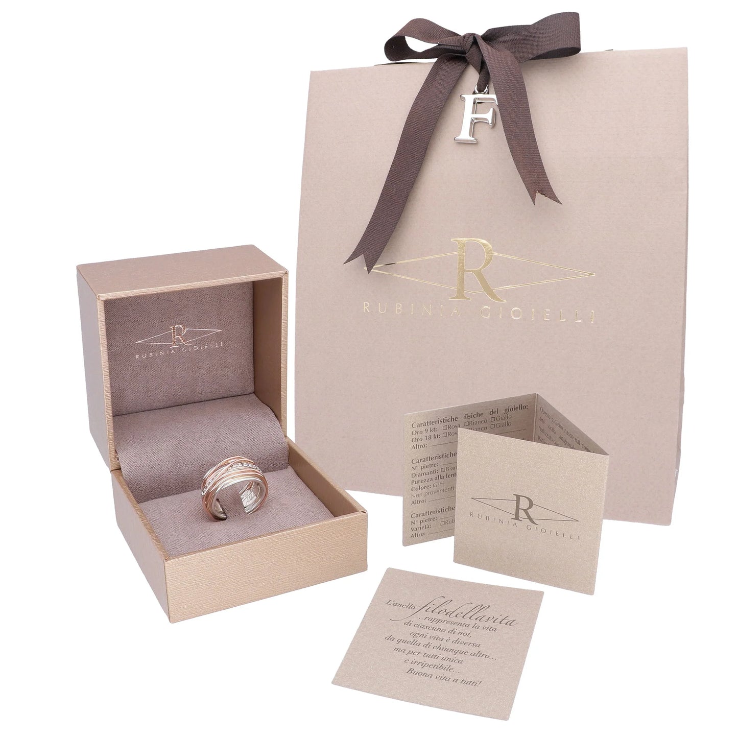 Filo Della Vita By Rubinia 13 Fili In Argento E Diamanti