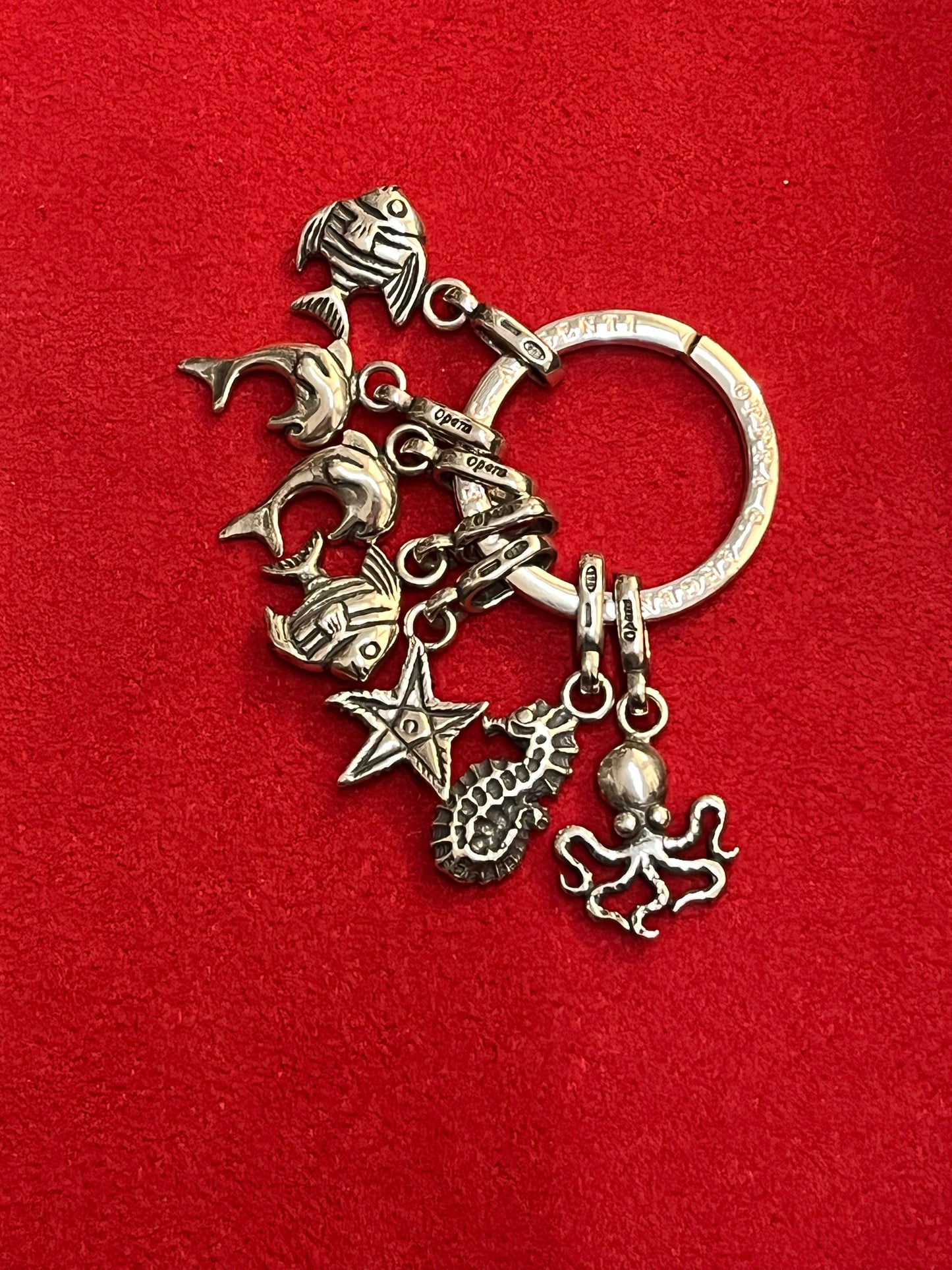 Portachiavi Marino In Argento