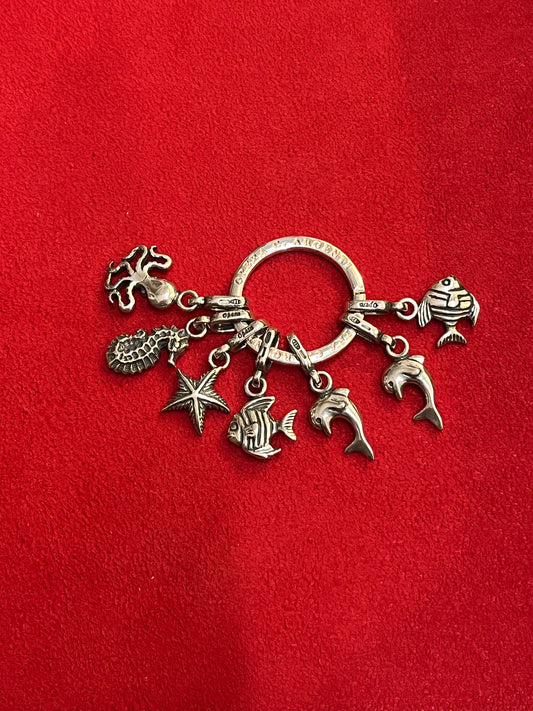 Portachiavi Marino In Argento