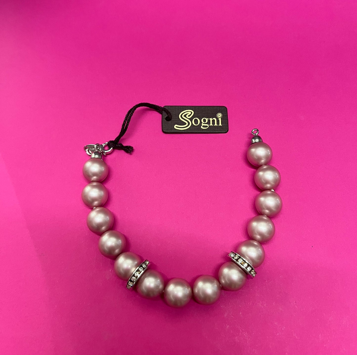 Sogni Bracciale Perle Rosa