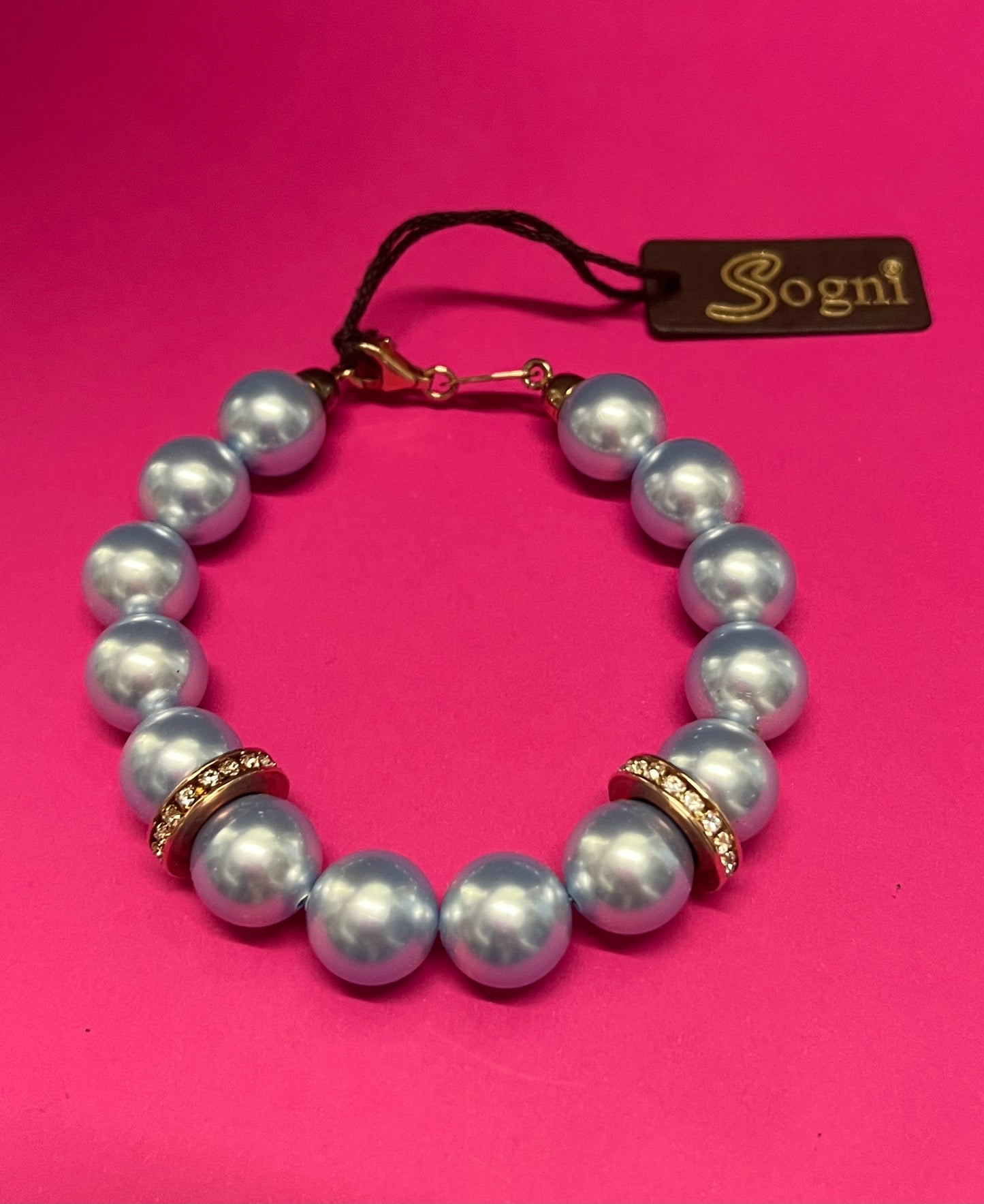 Sogni Bracciale Perle Blu