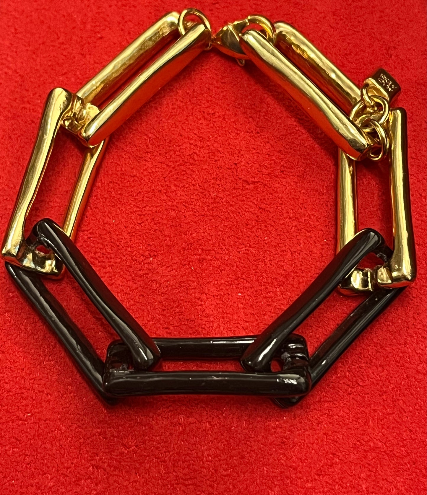 Madness Milano Bracciale Catena Dorata E Nera