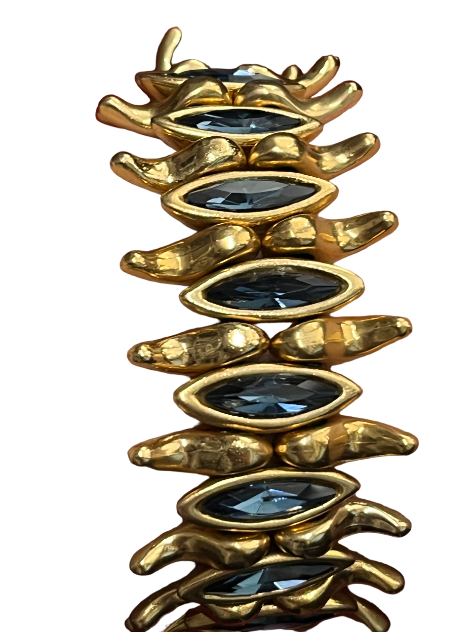 Madness Milano Bracciale Fascia Con Pietre Blu