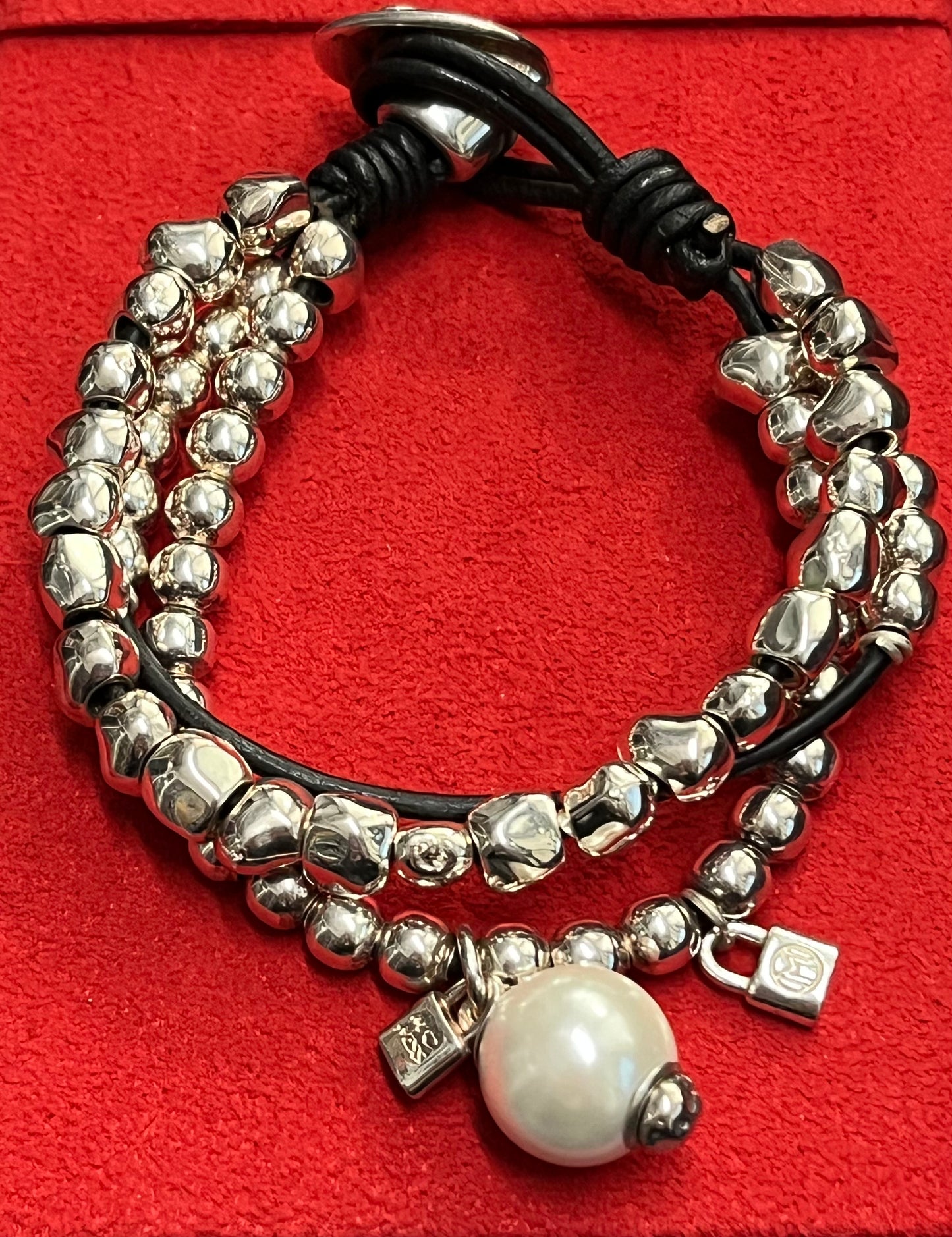 Madness Milano Bracciale Con Perla Pendente