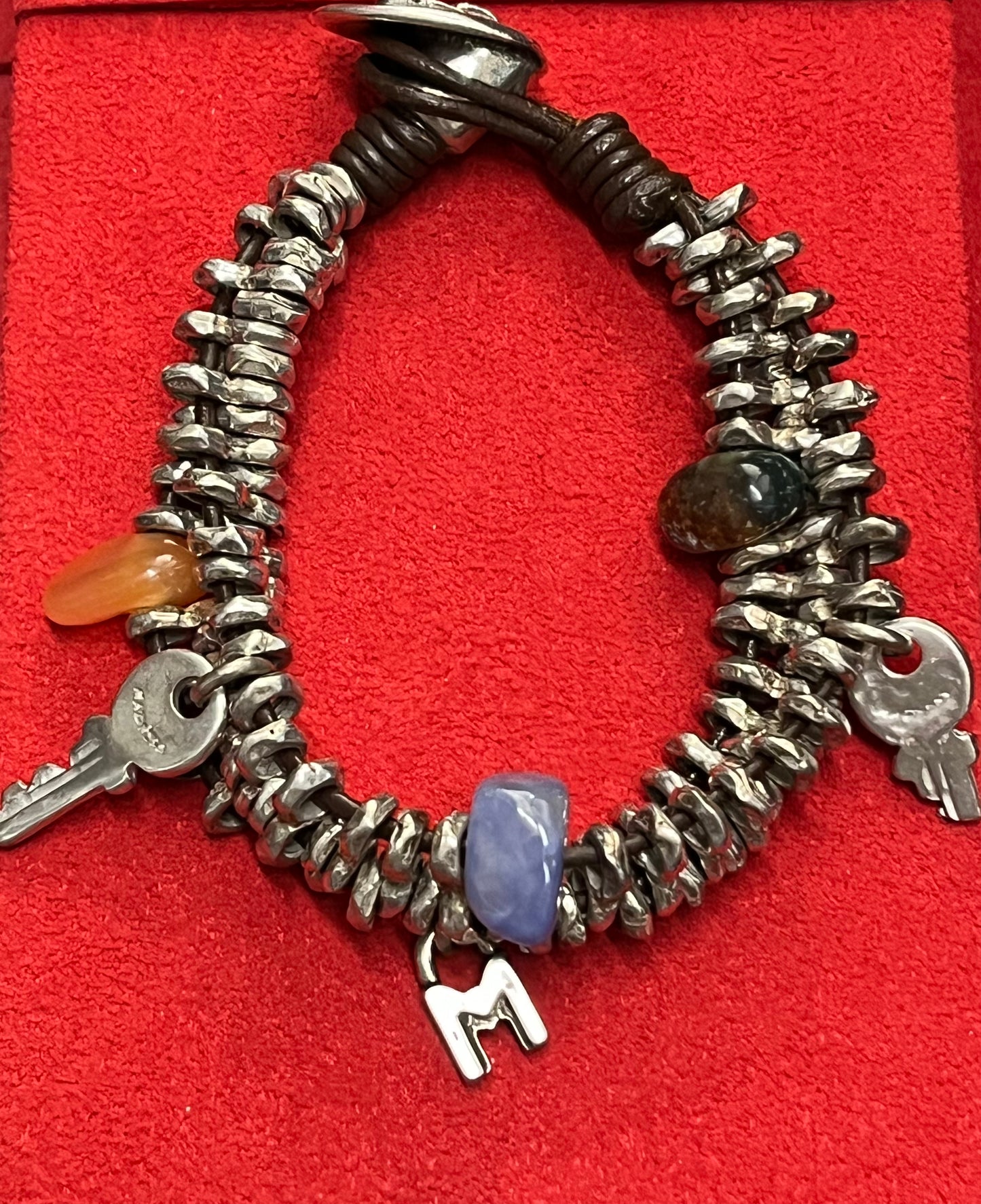 Madness Milano Bracciale Con Pietre E Chiavi