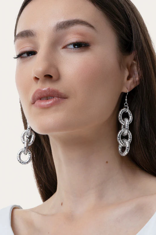 VESTOPAZZO Orecchini Catena Serpente