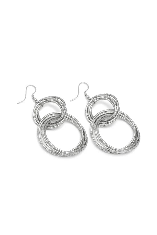 VESTOPAZZO Orecchini Catena Cerchi