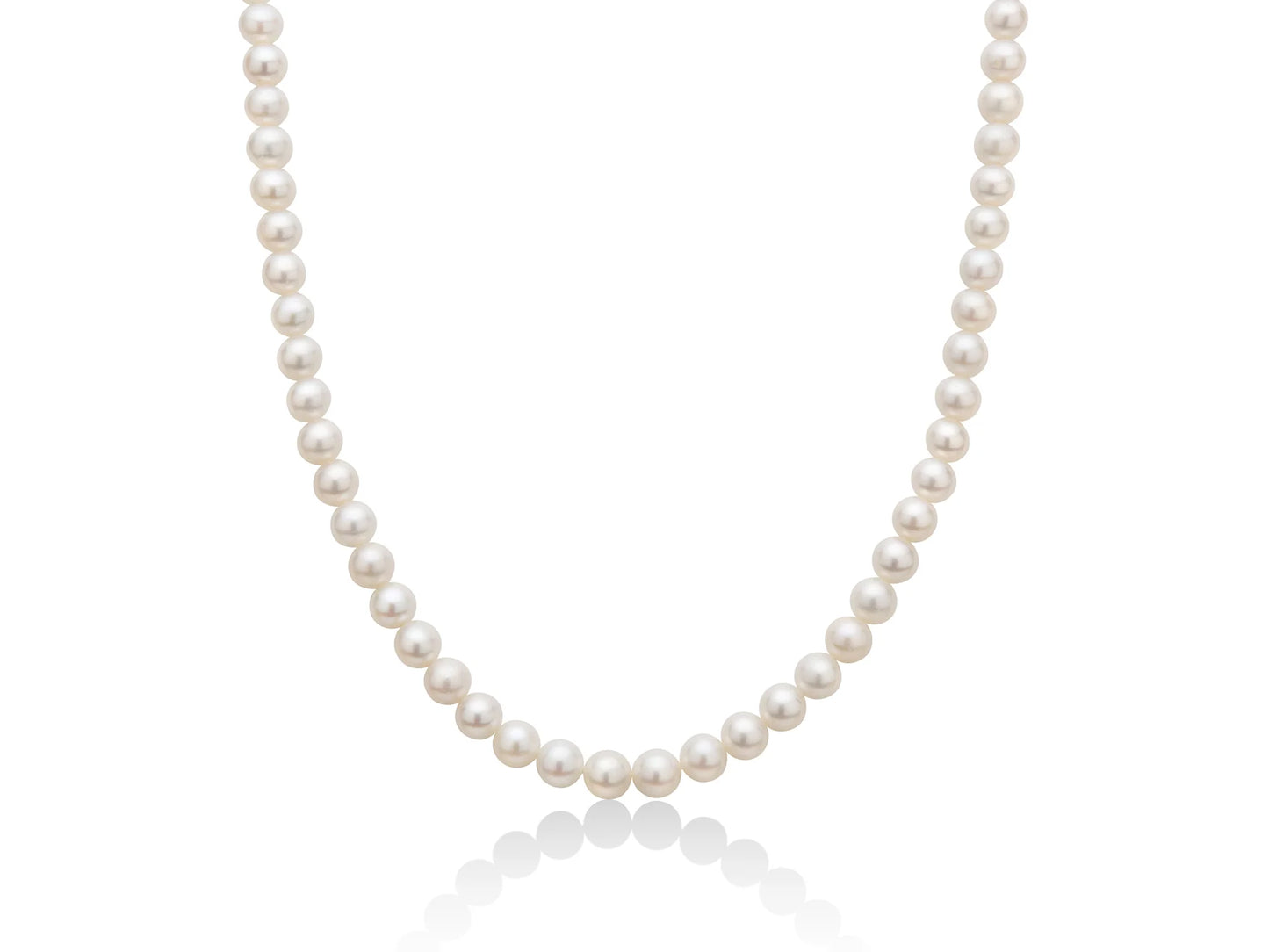 Miluna Collana di Perle 6-6,5