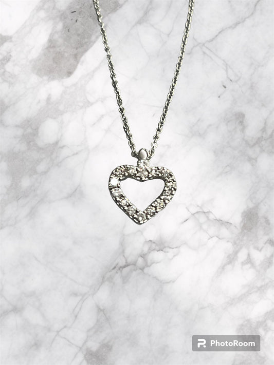 Casta Collana Cuore Con Diamanti