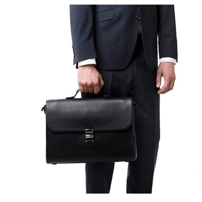 Montblanc Ventiquattrore A Soffietto Singolo In Pelle Soft Grain 114451