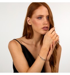 Karl Lagerfeld Bracciale Con Cristalli Baguette