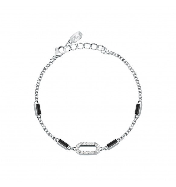 Karl Lagerfeld Bracciale Con Cristalli Baguette