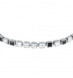 Karl Lagerfeld Bracciale Tennis Con Zirconi Bianchi E Neri