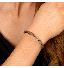 Karl Lagerfeld Bracciale Catena Con Scritta Karl