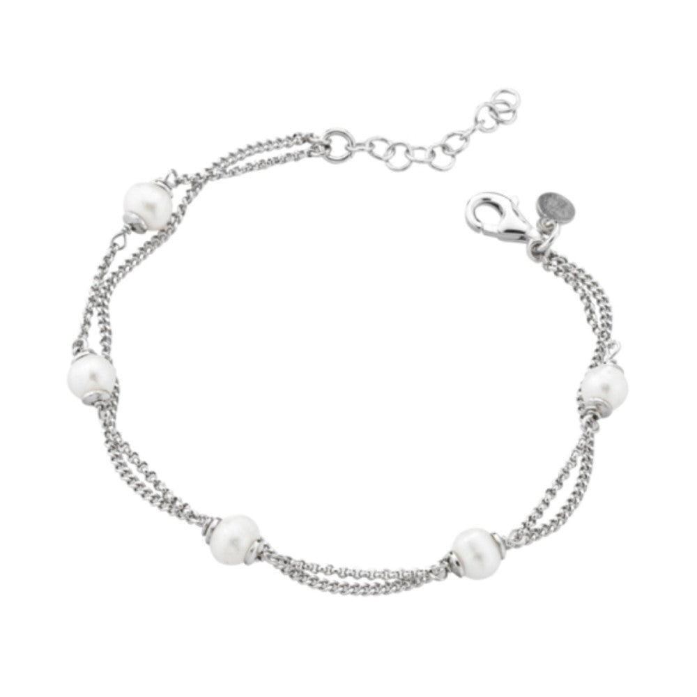 Marcello Pane Bracciale Multifilo con Perle