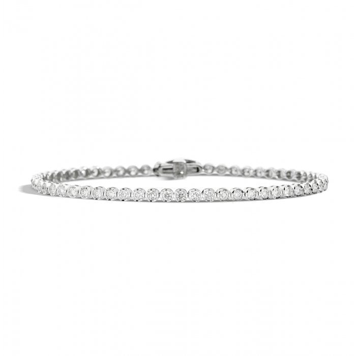 Recarlo Bracciale Tennis In Oro Bianco E Diamanti Da 1.00 CT
