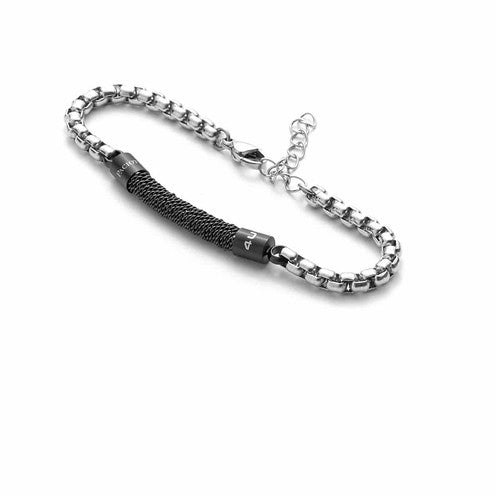 Cesare Paciotti 4Us Bracciale Uomo Con Elemento Nero